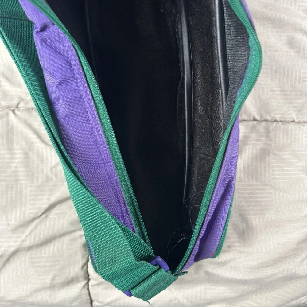 Balle De Match Racquet Bag Zip Case W Strap Nylon Vintage Tennis 90s Colorful